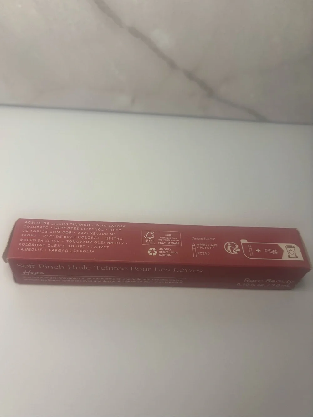 NEW/NIB Rare Beauty Soft Pinch Tinted Lip Oil in Shade Hope